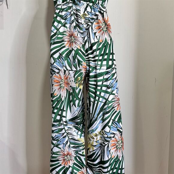 Fashion Nova Women's Tropical Floral Slit Leg Sleeveless V-Neck Size M J… - Picture 3 of 14